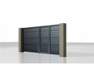 Распашные ворота Prestige 3500×2000 мм со встроенной калиткой Распашные ворота Prestige 3500×2000 мм со встроенной калиткой
